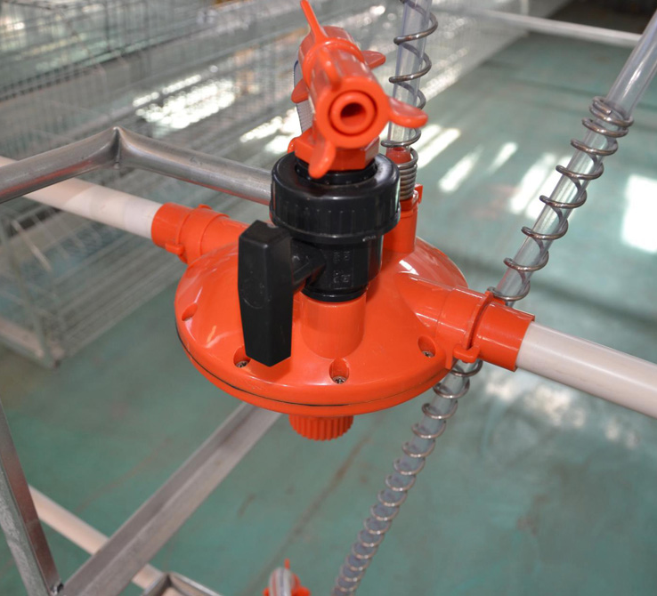 automatic water pressure regulator for poultry nipple line