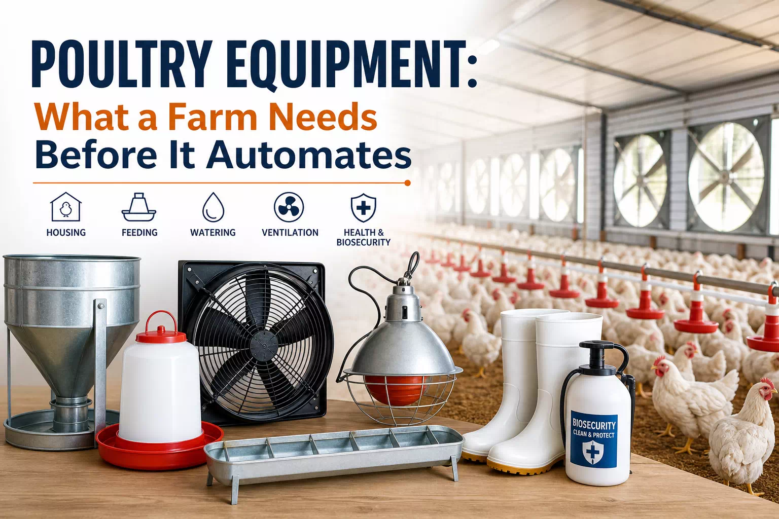poultry equipment what a farm needs before it automates