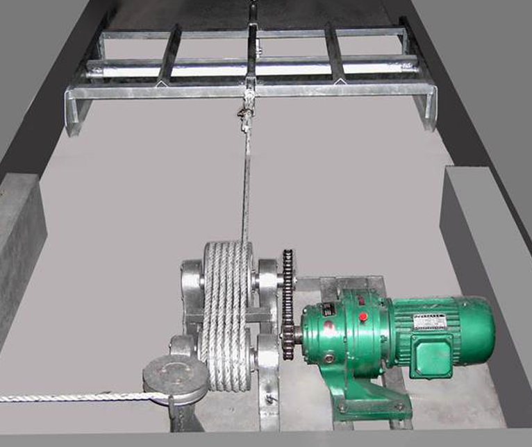 traction scraper manure cleaner for poultry farm